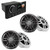 Fusion MS-RA670 Marine Receiver with 2 Pairs Fusion XS-F77SPGW 7.7" Marine Speakers, Includes White and Black Grills