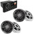 Fusion MS-RA670 Marine Receiver with 2 Pairs Fusion XS-F65SPGW 6.5" Marine Speakers, Includes White and Black Sport Grills