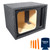 Kicker 44L7S122 Single 12 Inch Square L7 Loaded Vented Enclosure with 46CXA8001 Mono block Amplifier