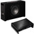 Kenwood P-XW804B 8" Oversized Shallow Subwoofer in a Ported Enclosure with a X502-1 eXcelon 1000W Max Power Class D Mono Amplifier