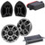 Waves & Wheels REV-R2 5.25" PWC/JetSki Speaker Pods with RECON5-S - 5.25" Coax Marine Speakers, XL-2305MX 2 CH Marine Amp, and XL-BTR1 BT Receiver
