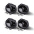 Rockford Fosgate - Two Pairs of P1572 5x7" Punch Series 2-Way Coaxial Car Speakers