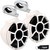 Wet Sounds REV 10 Fixed Silver Aluminum Clamp Tower Speakers - White (Pair) - Used Good