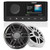 Fusion MS-RA210 Marine Stereo With Fusion 1 Pair Fusion XS-F65SPGW XS Series 6.5" 200-Watt Sports Marine Speakers - Pair