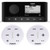 Fusion MS-RA60 Marine Stereo With 2 Fusion ARX70W Wireless Remotes White