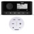 Fusion MS-RA60 Marine Stereo With 1 Fusion ARX70W Wireless Remote White