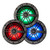 BLUAVE X65S RGB LED 6.5" Marine Coaxial Speakers, Silver Grills, Pair