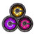 BLUAVE X65S RGB LED 6.5" Marine Coaxial Speakers, Silver Grills, Pair