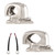 Wet Sounds ADPTC3-S Swivel Clamp Pair for REV Tower Speakers with ADPTC3-S6-PIN RGB LED 6 Pin Harness for REV Towers