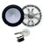 Wet Sounds REVO 8 FA S4-B 8" Black 4-Ohm Subwoofer with REVO 8XS-G-SSGRILL 8" Subwoofer Grill with RGB LED kit