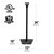 Sanus SAN-WSS21-B1 Black Wireless Speaker Stand designed for Sonos ONE & ONES SL - EACH