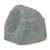 TruAudio 2 way outdoor rock-shaped speaker, 8" poly woofer, 1" titanium tweeter, gray. 5 - 150 watts, 8 ohms.
