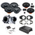 Hertz 1 Pair DCX 87.3 + 1 Pair DSK165.3 + 1 Pair DCX 165.3 and 1 DPower 4 Six Speaker with Amplifier Upgrade Kit Compatible With Wrangler And Gladiator 2018+