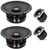 Power Bass 1 Pair of XPRO-4H 4" Compression Horn Tweeters and 1 Pair XPRO-65 6.5" Midrange Drivers