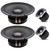 Power Bass 1 Pair of XPRO-4H 4" Compression Horn Tweeters and 1 Pair XPRO-8 - 8" Midrange Drivers