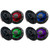 BLUAVE Four Pairs M9.0CX3B 9" Premium Marine Coaxial Black Grills w/ 4 SGLED RGB LED Kits