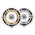 Fusion Entertainment SG-FL882SPW 8.8" 330 Watt Coaxial Sports White Marine Speaker with CRGBW - Pair