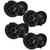 Wet Sounds ZERO Series - 4 Pairs ZERO-6-XZ-B-B Refurbished Black 6.5" Neodymium Powersport & Marine Speakers with Horn-Loaded Titanium Tweeters, Pair
