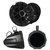 Wet Sounds ZERO-8-XZ-B-B Wet Sounds Refurbished Black 8" Neodymium Powersport & Marine Speakers with Horn-Loaded Titanium Tweeters, Pair with US2-C8U-175 Universal Cage Mount 8” Speaker Enclosures With 1.75" Roll Bar Clamps