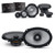 Alpine 6.5" & 6x9" R2 High-Resolution Speaker Bundle - A Pair of R2-S6533-Way Component Speakers & a Pair of R2-S69 6x9 Coaxial Speakers