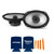 Alpine 2 Pairs S2-S69 6x9" Type S Coax Speakers with 2 Pairs Stinger RKFR69 Roadkill Fast Rings 6x9"