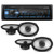 Alpine UTE-73BT Mech-less Digital Bluetooth Media Receiver with 2 Pairs Alpine S2-S69 Type S 6x9" Coax Speakers