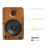 Kanto YU6WALNUT YU6 Walnut 200 Watt Peak Powered Speakers with Bluetooth, Built-In Phono Preamp and Kevlar® Drivers, Pair - Used, Open Box
