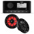 Fusion MS-RA60 Marine Stereo With 1 Pair of Wet Sounds RECON6-BG-RGB 6.5" Black Grill Marine Speakers with RGB Lighting