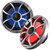 Fusion MS-RA60 Marine Stereo With 2 Pairs of Wet Sounds OE-65ic-S-RGB 6.5" Silver Grill Marine Speakers with RGB Lighting
