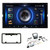 Alpine ILX-W670 7-Inch Receiver + PAC RPK4-CH4101 2013-19 Ram Truck W/8" Screen Kit + Back up Camera and License Plate Frame