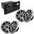 Fusion MS-RA670 Marine Receiver + 2 Pairs Wet Sounds RECON8-S-RGB 8" Speakers