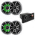 Fusion MS-RA670 Marine Receiver with 2 Pairs Wet Sounds Recon6-S-RGB 6.5" Marine RGB LED Speakers