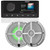 Fusion MS-RA210 Marine AM/FM/BT/NEMA2000/Sirius XM Ready Stereo with 1 Pair Wet Sounds RECON 6-XWW RGB High Output 6.5" RGB Lighting Marine Coaxial Speakers,