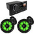 Fusion MS-RA670 Marine Receiver with 2 Pairs Wet Sounds Recon6-BG-RGB 6.5" Marine RGB LED Speakers