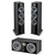 Focal Theva N°2 3-Way Floorstanding Loudspeakers, Black, Focal Theva Center - 2-Way Center Channel Speaker, Black