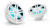 JL Audio M3-650X-S-Gw-i - M3 6.5" Marine Coaxial Speakers (pair) - LED Gloss White Sport Grilles - Open Box