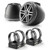 JL Audio UTV 6.5" Speaker Pod and 1.75" Roll Bar Clamp bundle M3 Vex Gunmetal