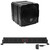 Wet Sounds Package PKG-ST-XT8-AS8 - Black Stealth XT-8, 8 Speaker High Powered Sound Bar w/Remote and AS-8 8" 350 Watt Powered Stealth Subwoofer