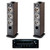 Focal JMLARIA926PRVN Aria Noyer 6.5" 3-Way Floor Standing Speaker (PAIR) and TX-8270 Network Stereo Receiver with Built-In HDMI, Wi-Fi & Bluetooth
