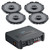 Hertz 2 Pairs of UNO X-170 6.75" Two-Way Coaxial Speakers and 1 Audison SR 4.300 D-Class 4-Channel Amplifier