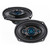 ATG Audio 6X9" 3-Way Coaxial Speakers with Grills, Pair - ATG69