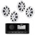 Fusion MS-RA60 Marine Stereo With Wireless Connectivity with 2 Pairs 49KM604W KM 6.5" 4Ω Marine Coaxial Speakers - Pair
