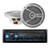 Alpine UTE-73BT Advanced Bluetooth® Multimedia Receiver & SPS-M601 6.5” Coaxial 2-Way Marine Speaker with Silver Grilles