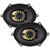 Jensen (2 Pairs) JS68T 6x8" 3-Way Speakers Triaxial