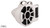 Wet Sounds REV 410 Fixed Clamp Tower Speaker, fits 1-7/8" to 3" pipes - WHITE