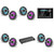 JL Audio MM105 & XDM800/8 w/ (4) M6-880X-S-Gmti-i, RGB LED, Gunmetal & Titanium Sport Grille Speakers
