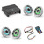 JL Audio XDM200/2 w/ (2) M6-650X-S-GwGw-i, RGB LED Gloss White, Sport Grille Speakers & LED Controller