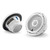 JL Audio XDM200/2 w/ M6-650X-C-3Gw 6.5, Gloss White, White Tweeter, Classic Grille Speakers