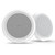 Fusion MS-RA210 Bluetooth Marine Stereo with Fusion 1 Pair EL-F653W EL Series 6.5" 2-Way Marine Coax - White Classic Grill