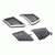 Metra Bundle - JP-1014 6"- 6.75" Speaker Pods -Compatible with Wrangler JL 2018-UP, Gladiator 2020-UP with Metra JP1018 2018-Up Wrangler/Gladiator Upgrade Lower Dash Speaker Grille Cut-ins